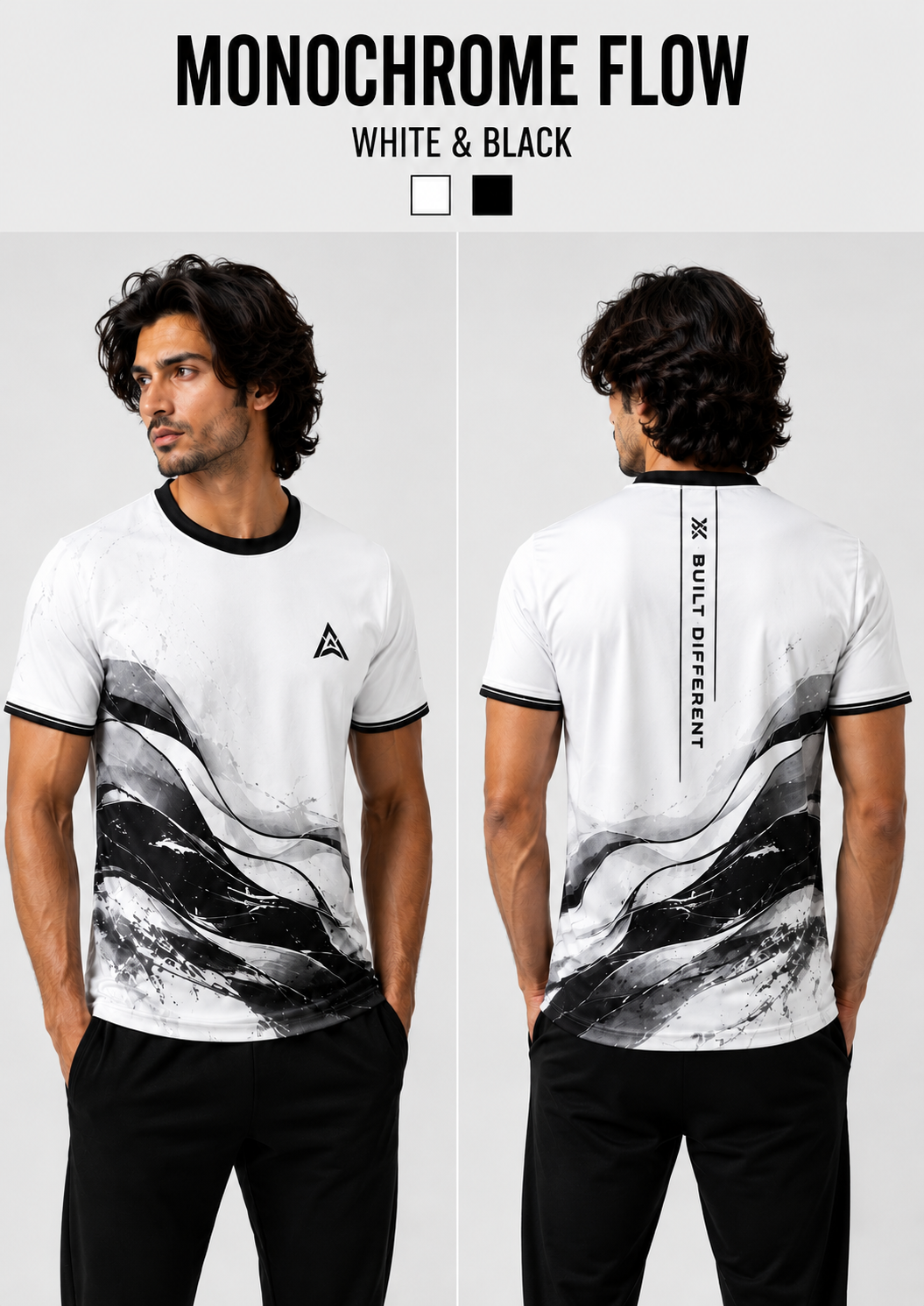 Monochrome Flow – Performance Tee