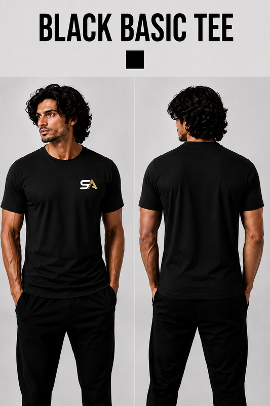 Black Classic Dry-Fit Tee