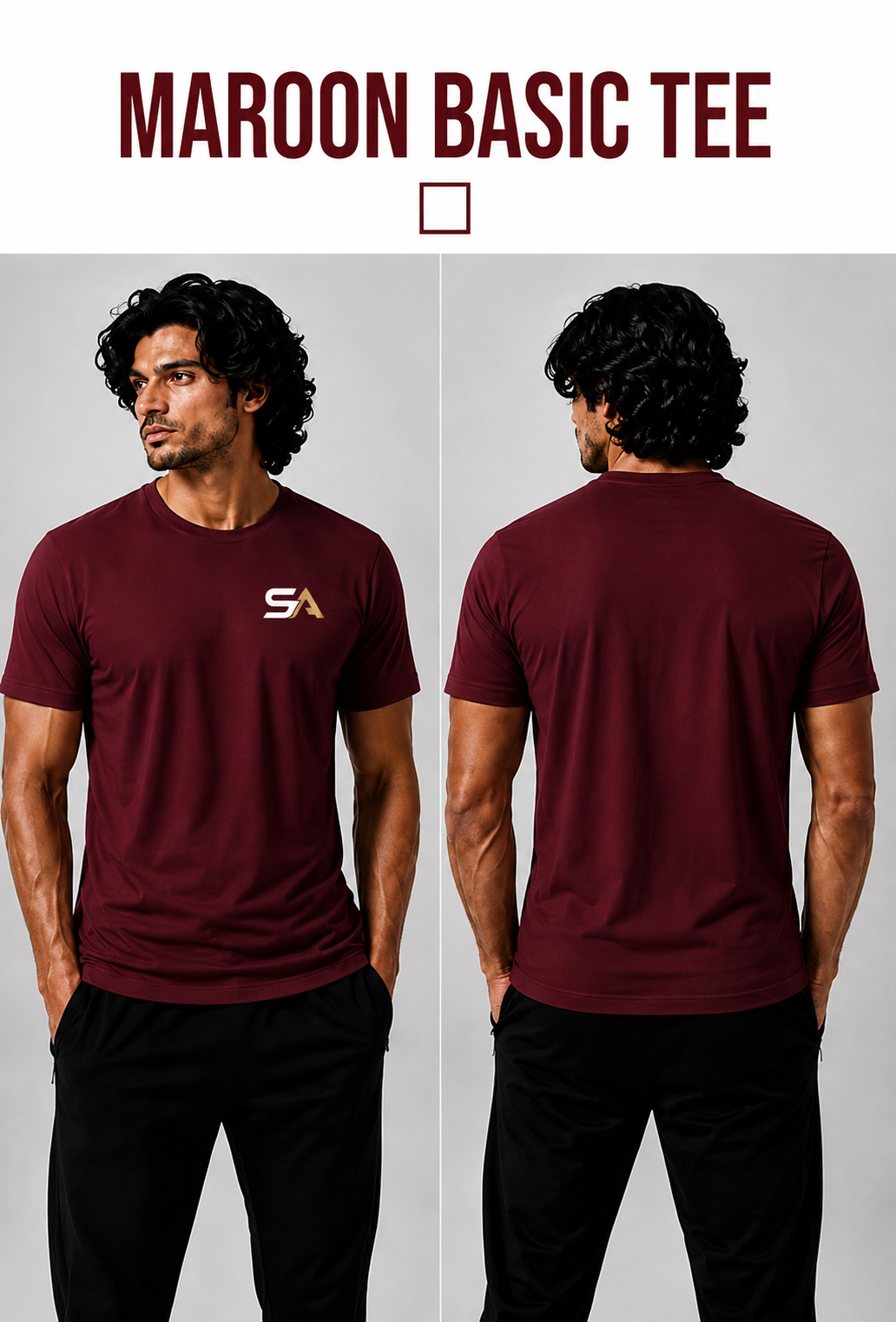 Maroon Classic Dry-Fit Tee