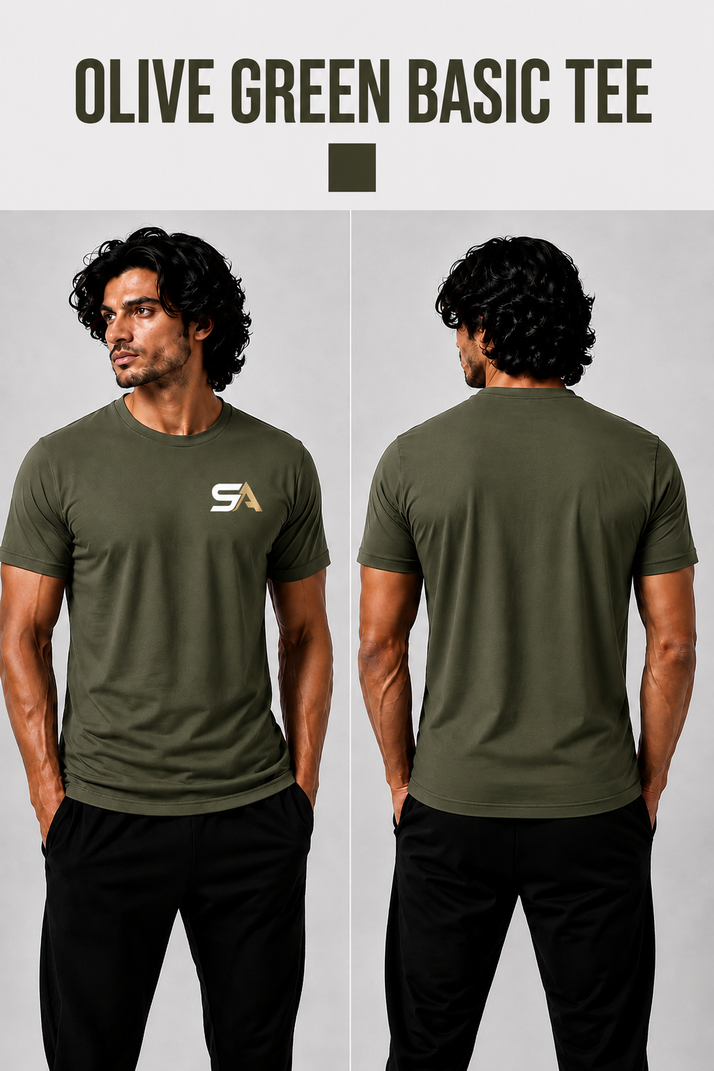 Olive Green Classic Dry-Fit Tee
