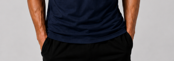 Navy Classic Dry-Fit Tee